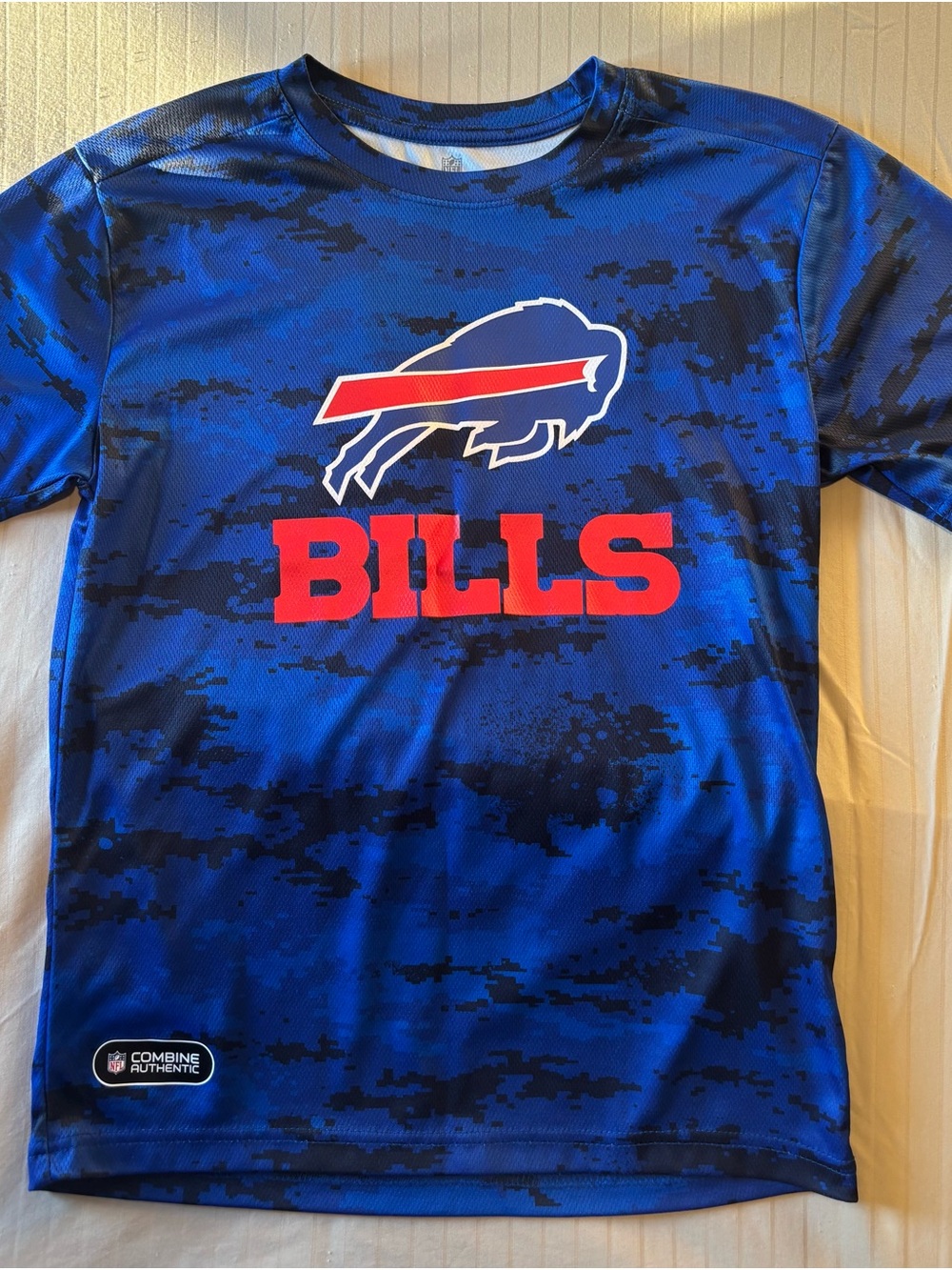 NFL Blue and Red Buffalo Bills Kids Performance Tee